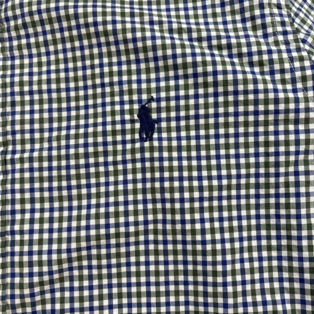 Ralph Lauren Shirt Mens Small Multicolor Micro Gingham Pony Logo Button Down - Picture 5 of 9